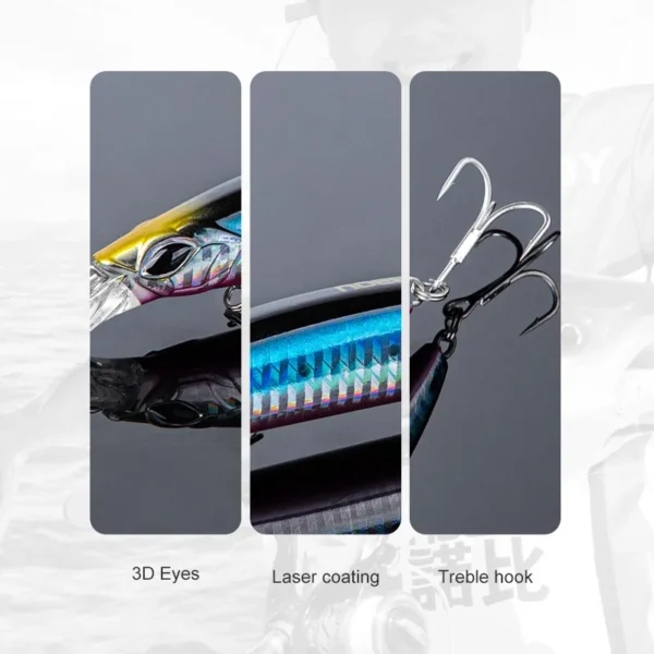 Noeby 5Pcs Fishing Lures 130mm 23g Floating Minnow Set Ultra Long Casting Jertbait Artificial Hard Bait for Sea Fishing Lure - Image 6