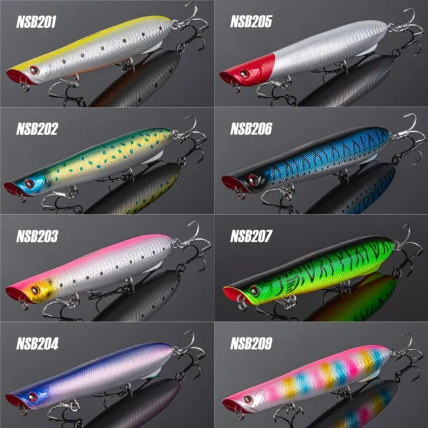 Noeby Fishing Lure Topwater Pencil Walker Popper 130mm 31g Wobblers Surface Pencil Artificial Hard Bait Saltwater Fishing Lures - Image 3