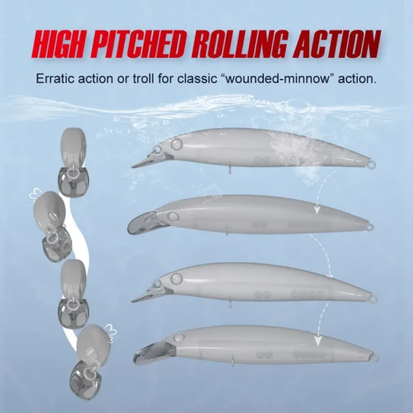 Noeby Minnow Fishing Lures 10cm 14g 12cm 22g Floating Wobblers Long Cast Jerkbait Artificial Hard Bait Bass Sea Fishing Lure - Image 4
