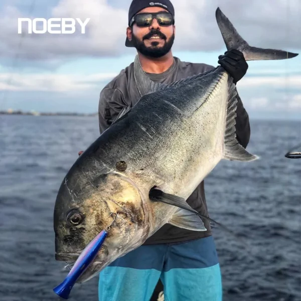 Noeby-Big Game Popper Fishing Lure, Artificial Hard Bait, Topwater Popper Wobbler, Saltwater GT Tuna Sea Fishing Lure 200mm 116g - Image 3