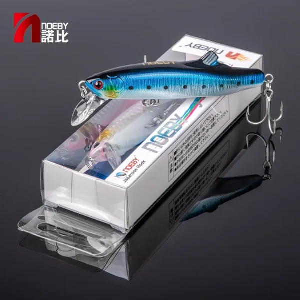 Noeby Minnow Lure 90mm 32g, 120mm 70g, Sinking Casting Game Hard Bait for Tuna Seabass Saltwater - Image 6