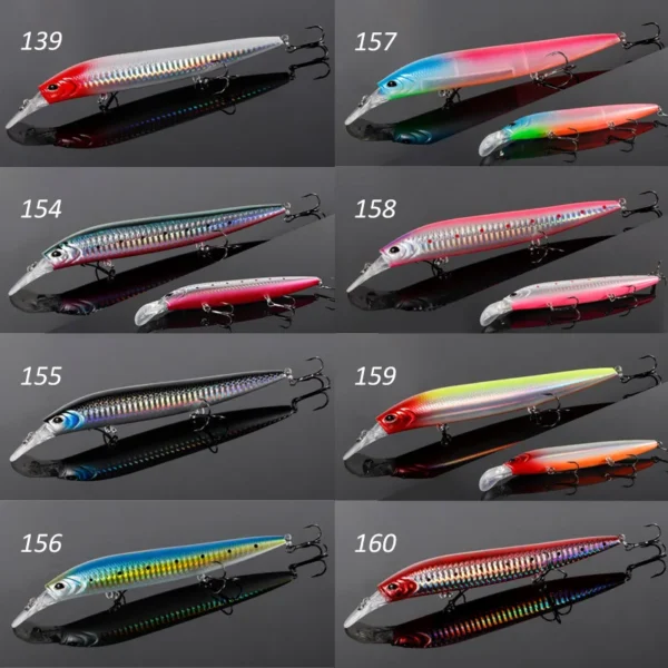 NOEBY Ultra Long Casting Minnow Fishing Lure 135mm 41g Sinking Jerkbaits Artificial Hard Bait for Bass Tackle Fishing Lures - Image 3