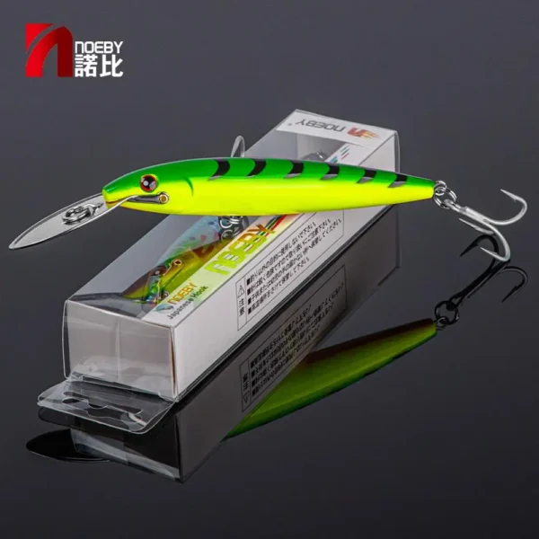 NOEBY Trolling Fishing Lure 130mm33g 185mm60g 225mm76g Metal Lip Deep Diving Minnow Artificial Hard Bait for Sea Fishing Lures - Image 6