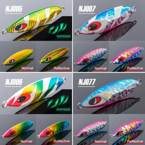 NOEBY Metal Jig Slow Jigging 100g 120g 150g 180g 210g Shore Casting Spoon Lure Artificial Hard Bait for Sea Fishing Tackle - Image 3