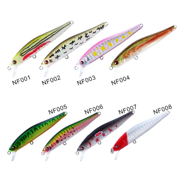 NOEBY NBL9263 minnow fishing bait wobblers isca artificial 50mm sinking 70mm suspending for freshwater bass pike - Image 2