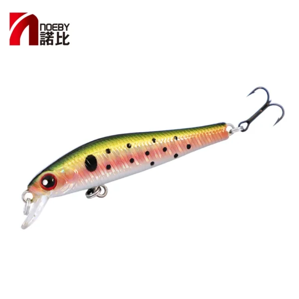 NOEBY NBL9263 minnow fishing bait wobblers isca artificial 50mm sinking 70mm suspending for freshwater bass pike