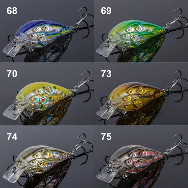 NOEBY Crankbait Fishing Lures 60mm 12.5g Sound Floating Wobblers Jerkbait Artificial Hard Bait for Bass Trout Carp Fishing Lure - Image 3
