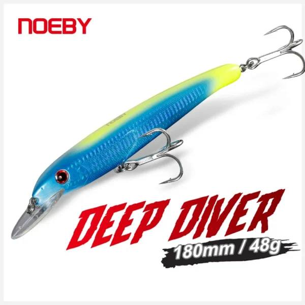 NOEBY Minnow Trolling Fishing Lures - 180mm, 48g Deep Diver