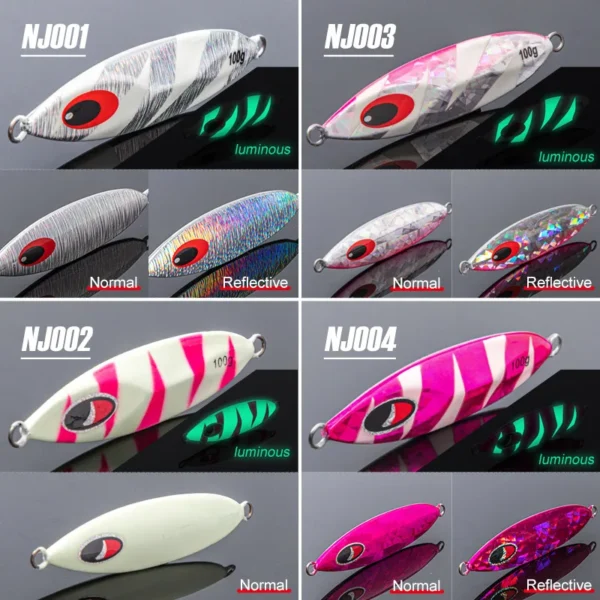 NOEBY Metal Jig Slow Jigging 100g 120g 150g 180g 210g Shore Casting Spoon Lure Artificial Hard Bait for Sea Fishing Tackle - Image 4