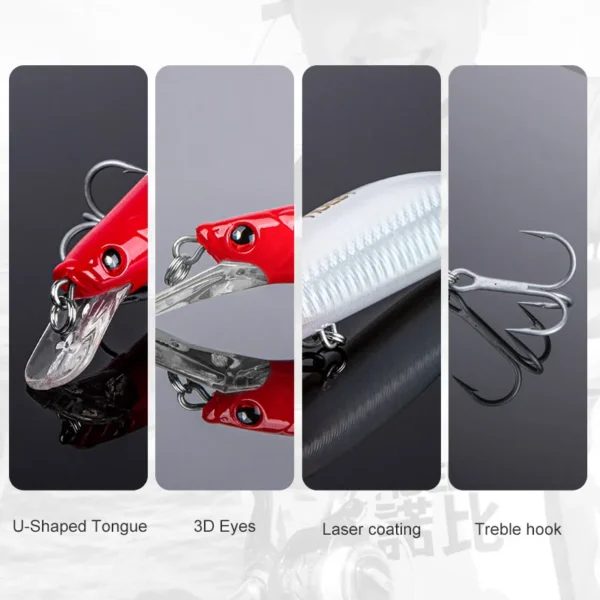 Noeby Fishing Lure Suspending Minnow 12cm 22g 24g 13cm 28g 30g Wobbler Floating Artificial Hard Bait for Bass Pike Fishing Lure - Image 5