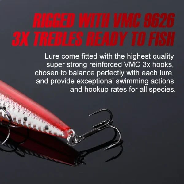 NOEBY Minnow Fishing Lure 137mm 41g Sinking Wobblers Jerkbait Artificial Hard Bait for Saltwater Bass Fishing Tackle Lures - Image 6