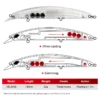 NOEBY Minnow Fishing Lure 130mm 23g Long Cast Wobbler Floating Jerkbait Artificial Hard Bait Saltwater for Sea Bass Fishing Bait - Image 2