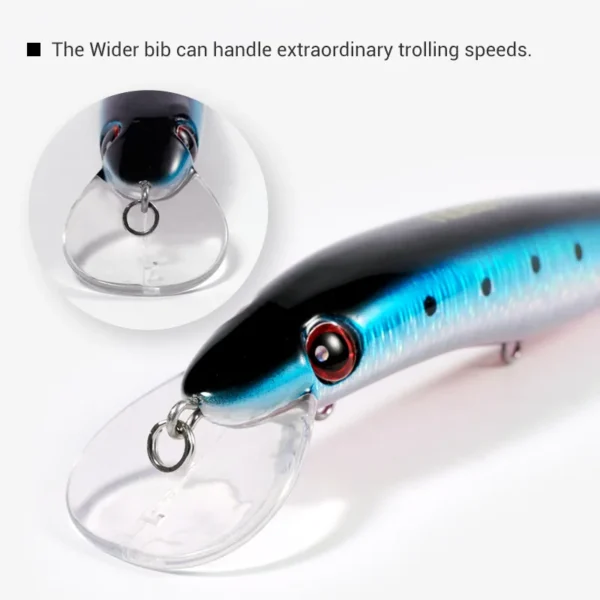 Noeby Minnow Fishing Lure 125mm 19g Shallow Floating Trolling Minnow New Artificial Hard Bait Chile Seabass Shore Fishing Lures - Image 6