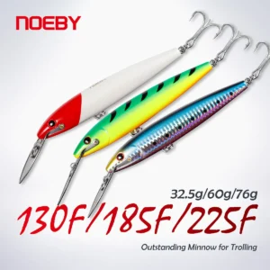 Noeby Trolling 3PCs Set - 130mm 32.5g, 185mm 60g, 225mm 76g